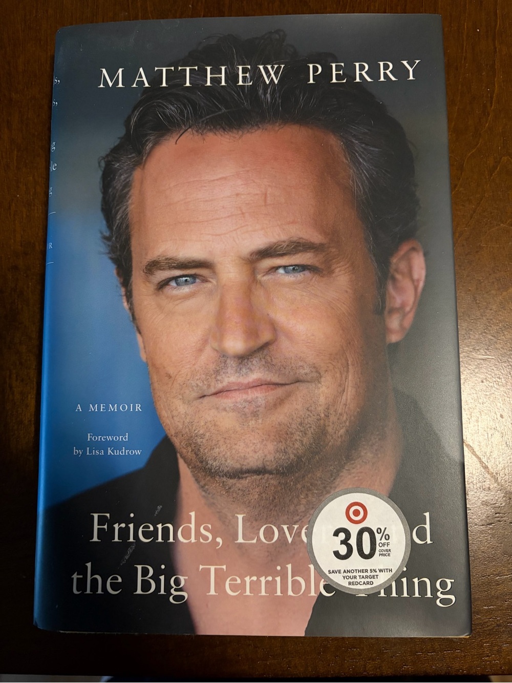 Matthew Perry Memoir Hardcover - Blue Cover